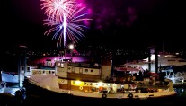 Alaska Pirates Pride (APP) - At night with fireworks